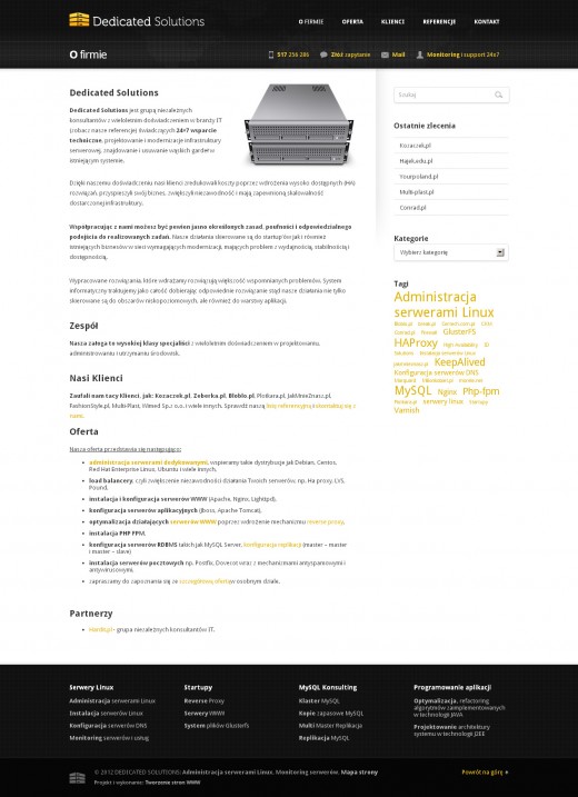 strona-www-O-firmie---Administracja-serwerami-Linux-–-Dedicated-Solutions